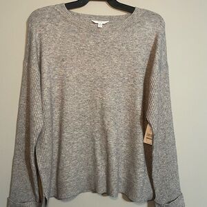 Time and Tru Light Gray Crewneck Sweater XL BNWT